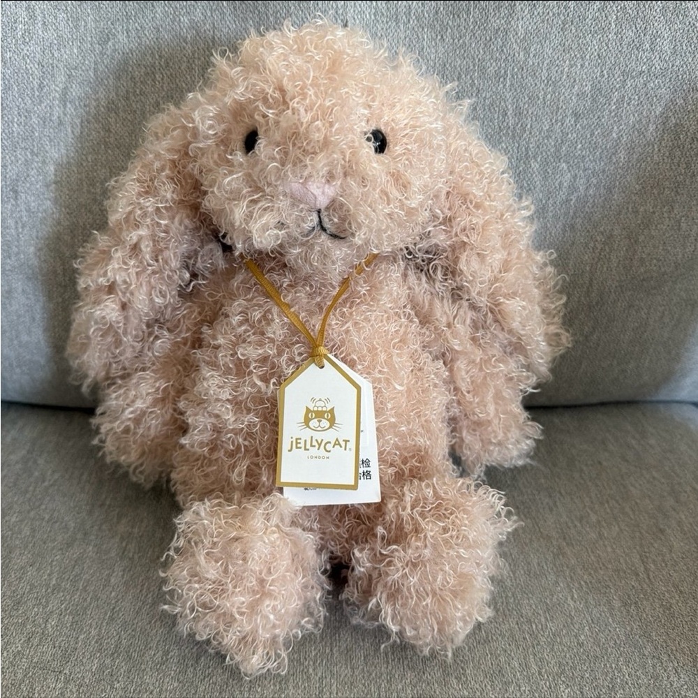 Jellycat Bunny Bashful Luxe Bunny Curly medium NWT new